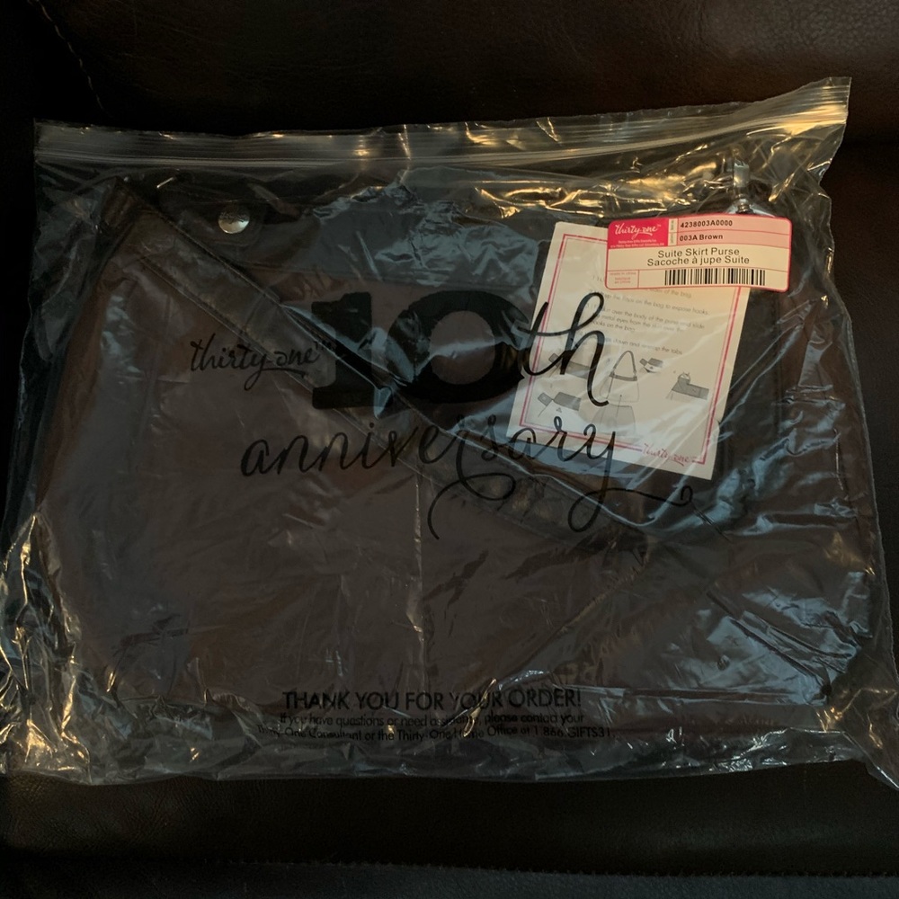 Thirty-one Suite Purse Skirt BROWN